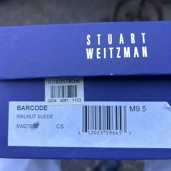 Stuart Weitzman Walnut Brown Suede Stacked Heel Pumps Bow Buckle Size 9.5 - Picture 2 of 11